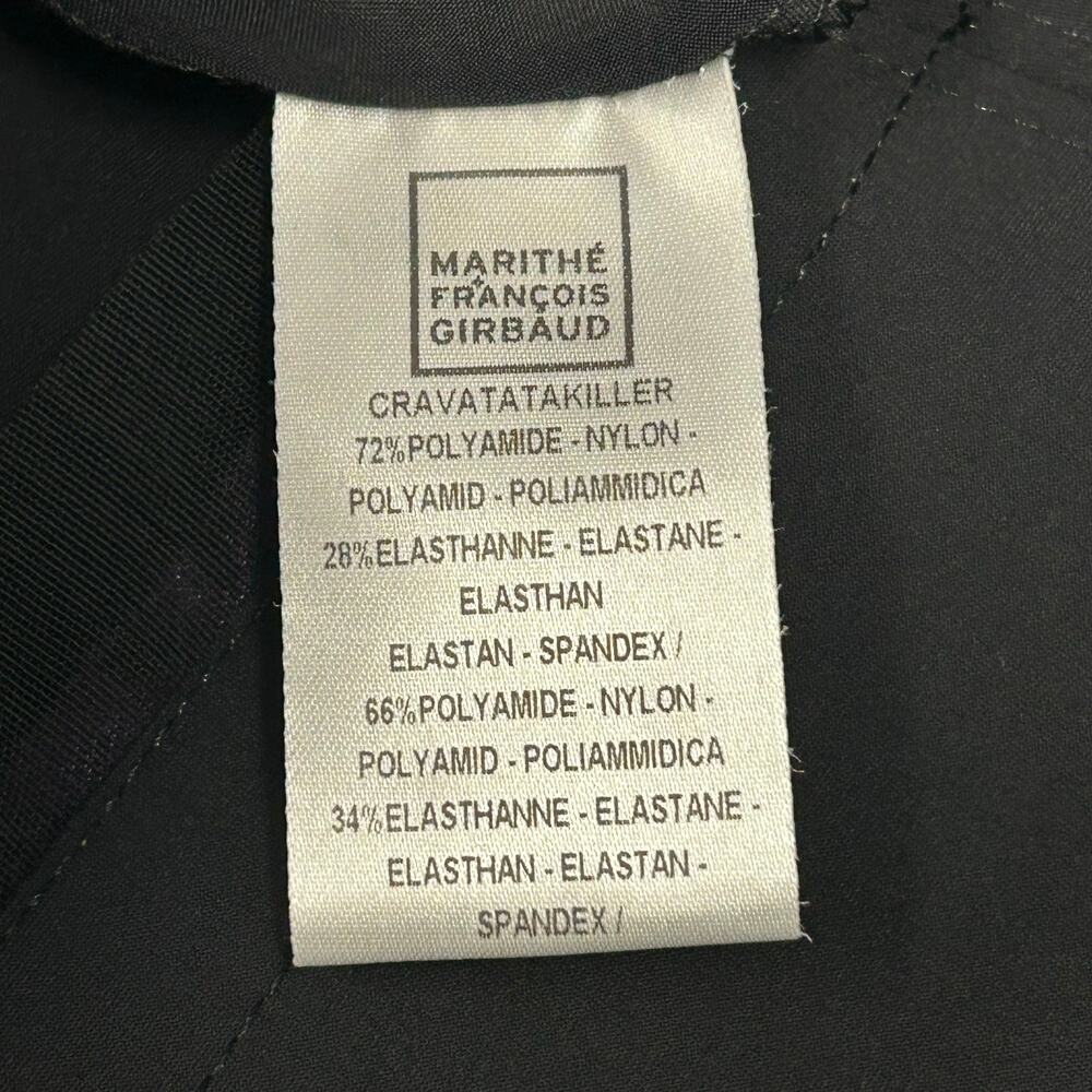 Marithe + Francois Girbaud Vintage Black Cravatatakiller Mini Dress Women’s  4 - Picture 4 of 9